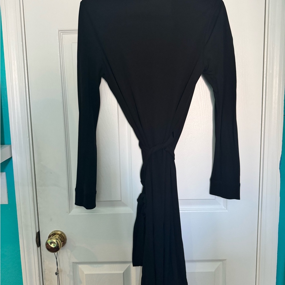 Elegant Black Wrap Dress